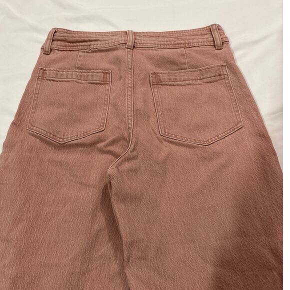 Faherty Women’s 28 Harbor High Rise Ankle Wide Leg Jeans Pink Boho Trendy Fun - Picture 5 of 12